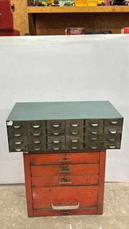 METAL 24 DRAWER ORGANIZER CABINET