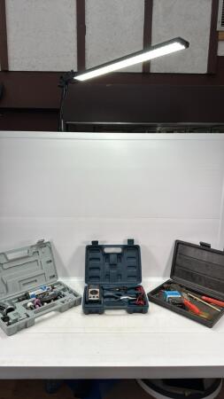 MULTI METER SET, DIE GRINDER KIT AND POP RIVETOOL