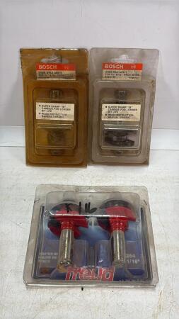 ASSORTED LOT OF (4) ROUTER BITS