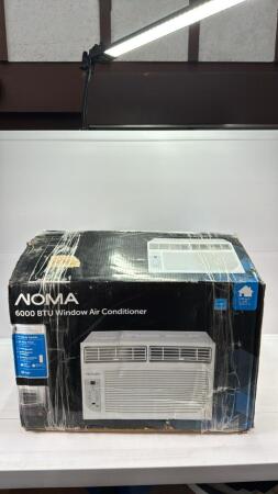 NOMA 6000 BTU WINDOW AIR CONDITIONER IN BOX