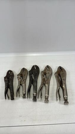 (5) SETS OF ASSORTED VICE GRIPS