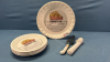 Pie Plate, 4 Dessert Plates, Server & Ice Cream Scoop