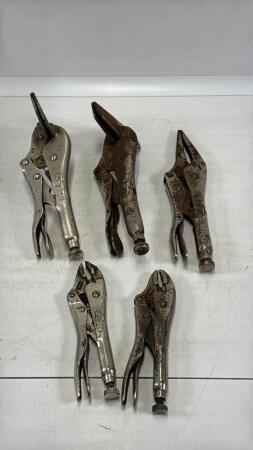 (5) SETS OF ASSORTED VICE GRIPS