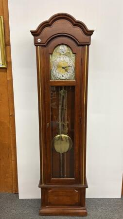 RIDGEWAY GRANDFATHER CLOCK (MISSING WEIGHTS)
