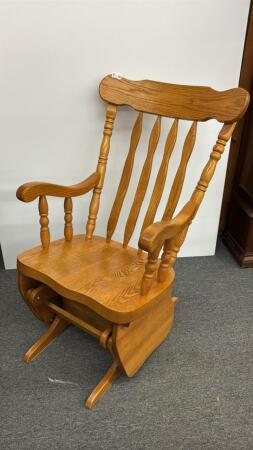 OAK GLIDER ROCKER