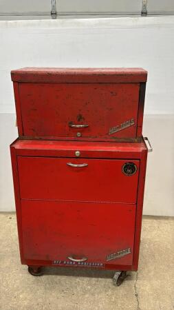 TOOL CHEST ON WHEELS WITH CONTENTS