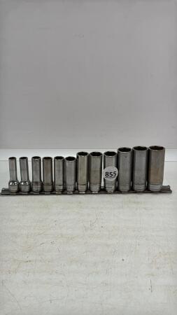 SET OF SNAP-ON DEEP METRIC 3/8IN DRIVE SOCKETS