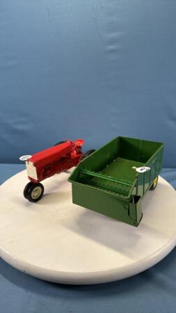 ????TRU SCALE TRACTOR & JOHN DEERE FORAGE WAGON
