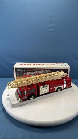 HESS TOY FIRE TRUCK BANK