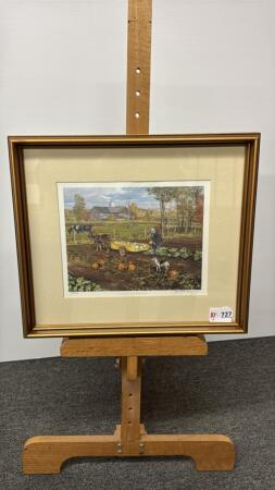 PETER SNYDER NUMBERED PRINT "LATE GARDEN PRODUCE"