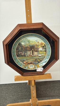 FRAMED "HOME SWEET HOME" COLLECTOR PLATE
