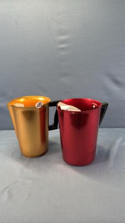 (2) ALUMINUM PITCHERS