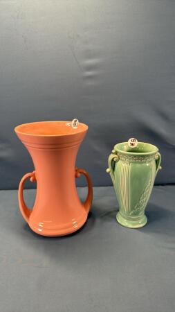 (2) PORCELAIN VASES