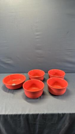 (5) PINK FIESTA BOWLS