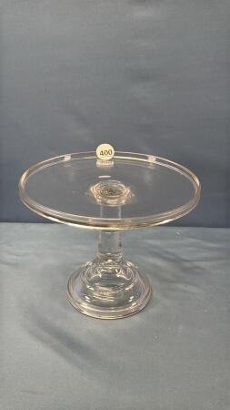 GLASS PEDESTAL CAKE STAND