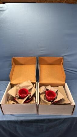 (2) SCARLETT FIESTA 5PC PLACE SETTINGS