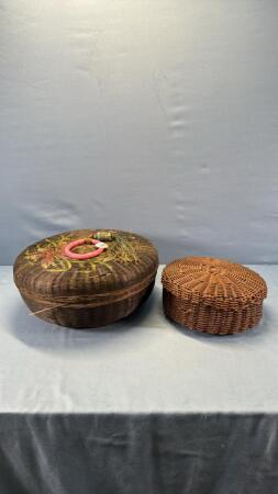 WICKER BASKET LOT