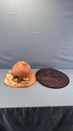 (2) LADIES SUN HATS