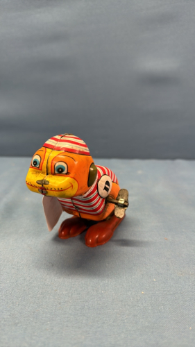 Wind-Up Tin Monkey by Yone -3.5in High -Works