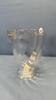 GLASS PITCHER & (4) 5IN TALL TUMBLERS - 4