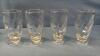 GLASS PITCHER & (4) 5IN TALL TUMBLERS - 5