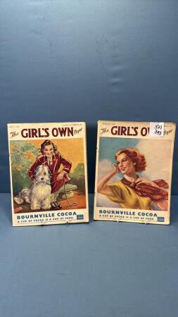 (2) "THE GIRLS OWN" 1938 MAGAZINES