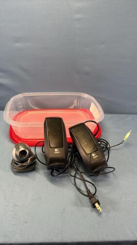COMPUTER SPEAKERS & CAMERA