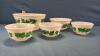 (5) MATCHING MIXING BOWLS - 2