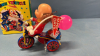 Wind-Up Tin Clown Tricycle -5in High -Works - 3