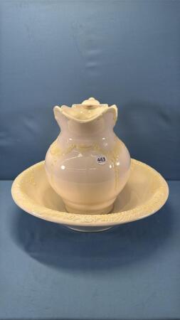 REPRO CERAMIC PITCHER & BASIN SET