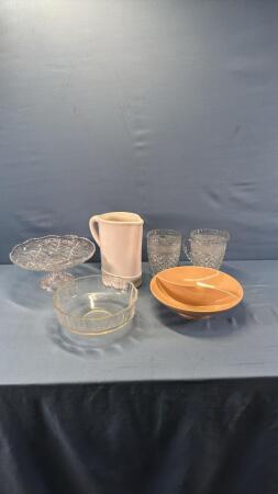 ASSORTED GLASSWARE & CHINA LOT