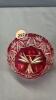 FOOTED CRANBERRY JAM DISH - 2