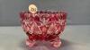 FOOTED CRANBERRY JAM DISH - 3