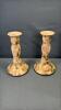 LIMOGES CANDLE STICKS & ANTIQUE ROSE TEA POT SET - 2