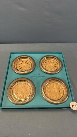 BIRKS SET OF 4 COASTERS/ASH TRAYS