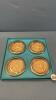 BIRKS SET OF 4 COASTERS/ASH TRAYS