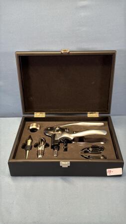 WINE BOTTLE SET IN WOODEN BOX