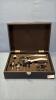 WINE BOTTLE SET IN WOODEN BOX