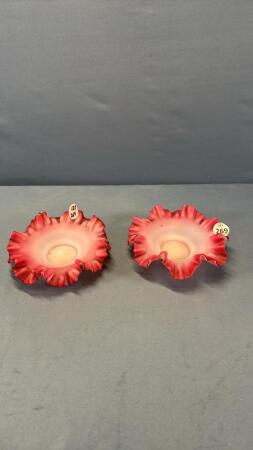 PAIR OF CASED FLUTED BOWLS