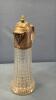 SYRUP JUG WITH SILVER PLATE TWIST OFF LID - 2