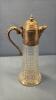 SYRUP JUG WITH SILVER PLATE TWIST OFF LID - 3