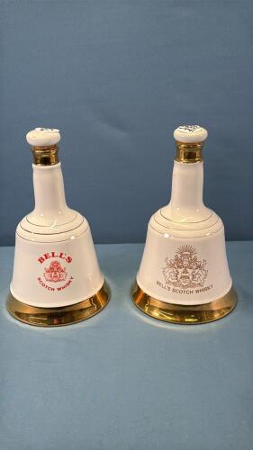 (2) WADE BELL SCOTCH WHISKEY DECANTERS