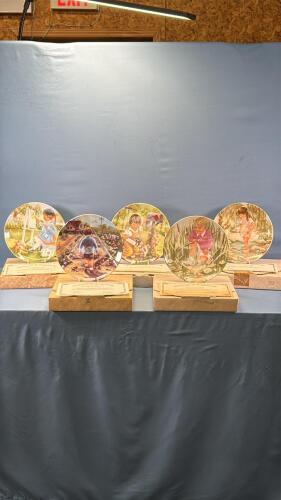 (5) RUSTY MONEY PLATES