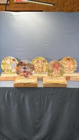 (5) RUSTY MONEY PLATES