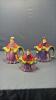(3) LITTLE OLD LADY TEA POTS