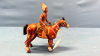 5in Wind-Up Tin Horse with Tanto by Mikuni - 2