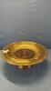 SHALLOW DISH MOUNTED ON BRASS BASE