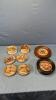ASSORTED LOT OF FELIX PRATT CANNISTERS & LIDS