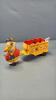 TIN EASTER WAGON BUNNY CART