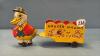 TIN EASTER WAGON BUNNY CART - 2